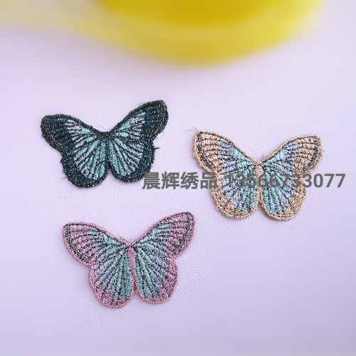 colorful full embroidered butterfly butterfly dream maserilla embroidery butterfly temperament headband headdress diy material hair accessories