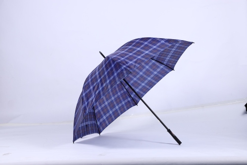 75cm double-bone hand open plaid golf umbrella rainproof and sun protection sunny umbrella oversized reinforced wind-resistant low price wholesale