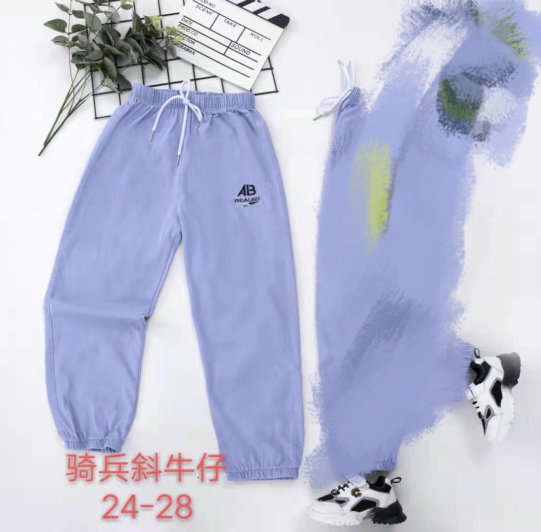 童装2021夏款新款男女中大童牛仔薄款5－10岁砂洗牛仔超爽防蚊裤