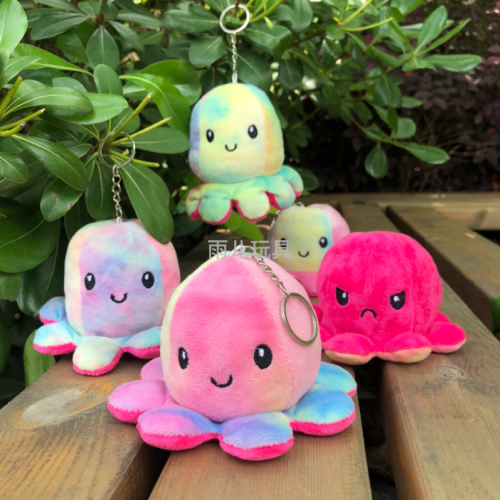 plush toy flip octopus colorful octopus flip octopus octopus octopus pendant doll flip octopus
