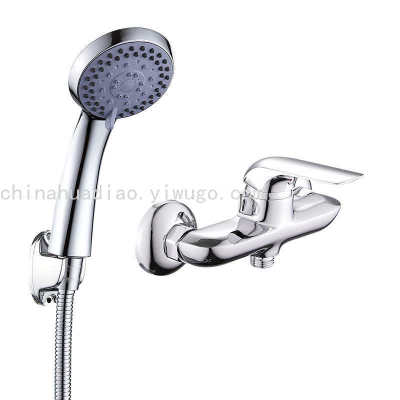 Faucet Bathroom Kitchen Monolever Double Hole Wall-Mounted Hot and Cold Mixing Valve Bathroom Health Faucet Faucet