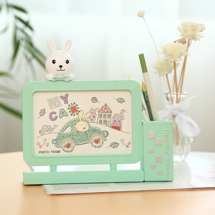 儿童相框 浩涛相框HT-TF2307兔子笔筒6寸（3色）