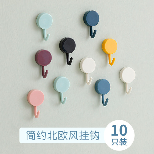 2622 sticky hook nordic cute strong load-bearing hook household punch-free seamless wall decoration dormitory small hook