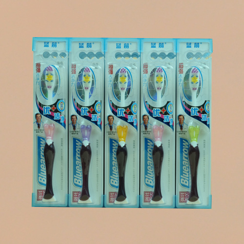 Daily Necessities Yiwu Department Store Toothbrush Wholesale Blue Arrow 987（30 PCs/Seat） Soft Fur Tail Goods Low Price Processing