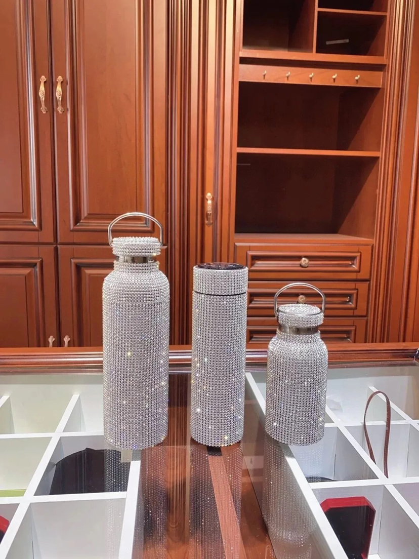 钻石不锈钢保温杯水杯家用水杯便携式