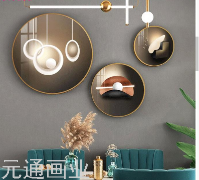 圆形画，晶瓷画