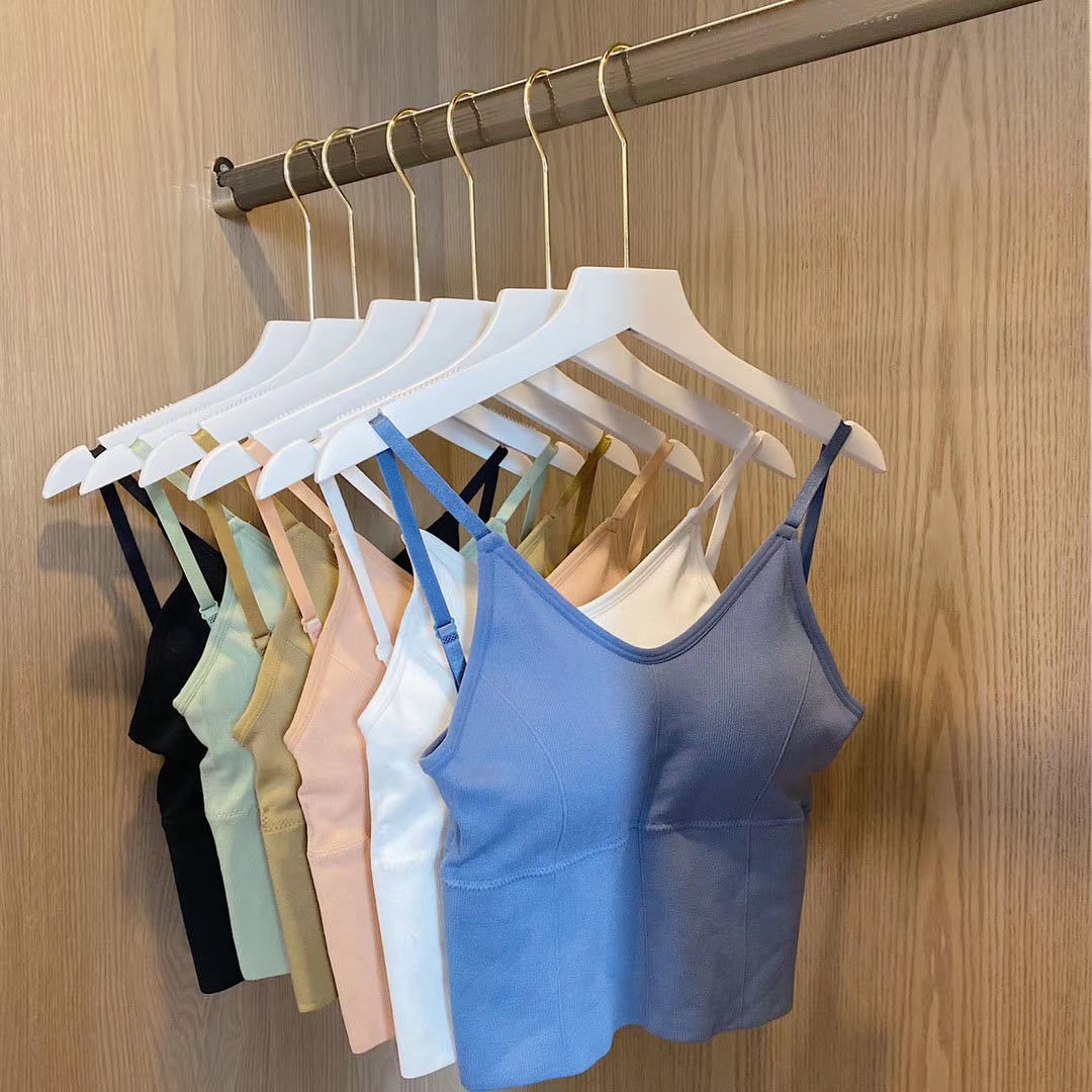 高质量卡卡同款美背大U型背心裹胸吊带内衣背心可打底外穿内衣女