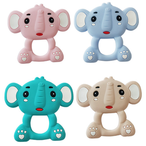 source manufacturer new elephant teether baby teether infant silicone molar rod baby teether
