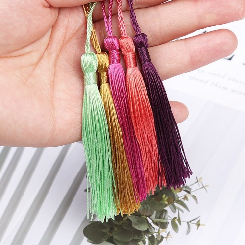 in Stock Wholesale Chinese Knot Tassel Tassel Invitation Bookmark Candy Box Tassel Accessories 8cm Tassel
