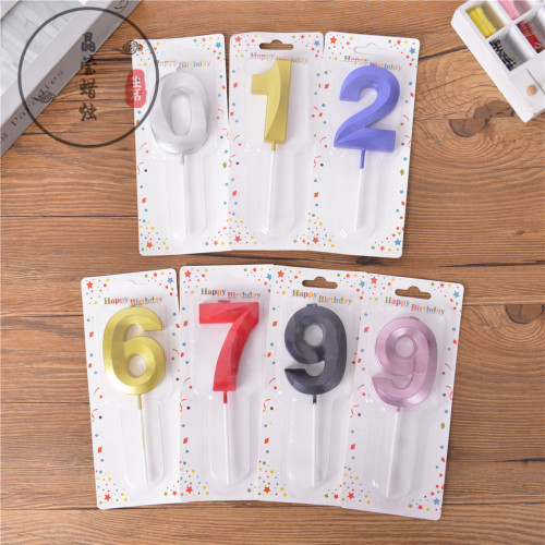 creative children‘s birthday candle cake smokeless digital letter candle baby year-old party decoration supplies