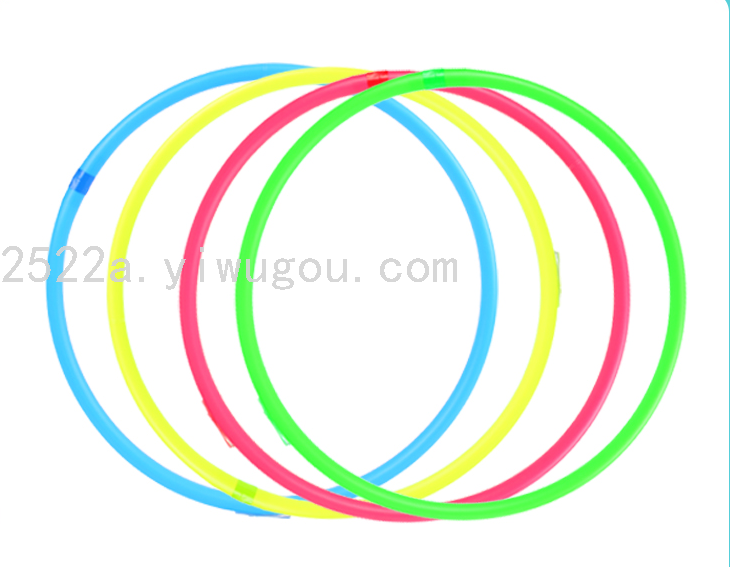 呼啦圈塑料彩色管呼啦圈 儿童呼啦圈 塑料呼啦圈彩管呼啦圈