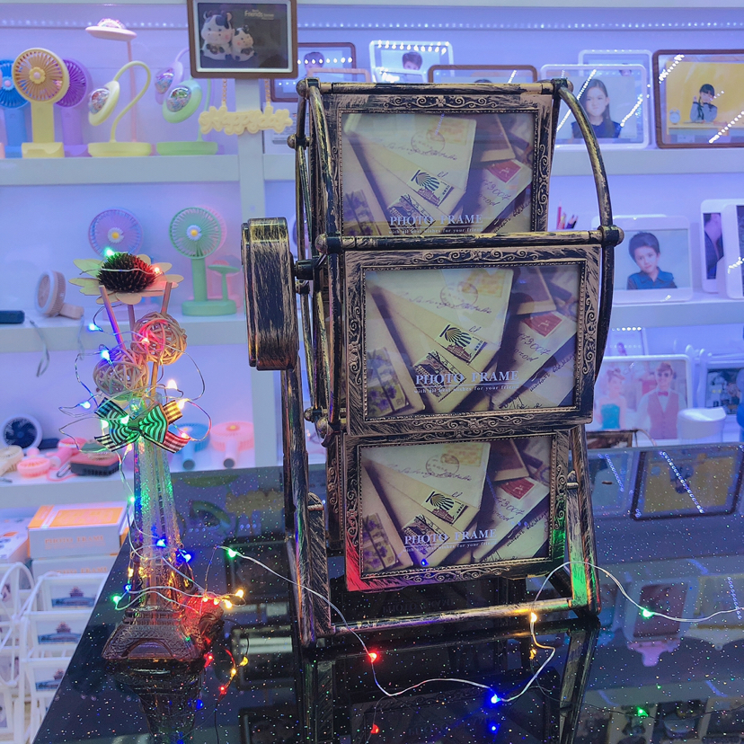 浩涛相框HT9999花纹复古摩天轮5寸6框（音乐）