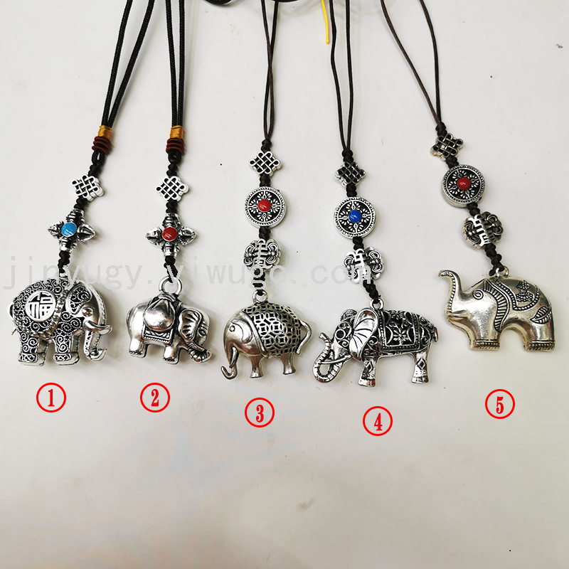 仿藏银藏式腰牌吉祥如意象包挂件汽车挂件钥匙扣