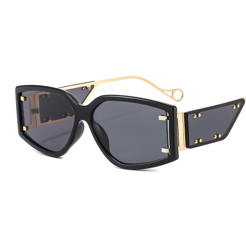 New Punk FT Style Ins Small Window Pieces Rivet Sunglasses Personality Xiu.com Red Fashion Sunglasses 2817