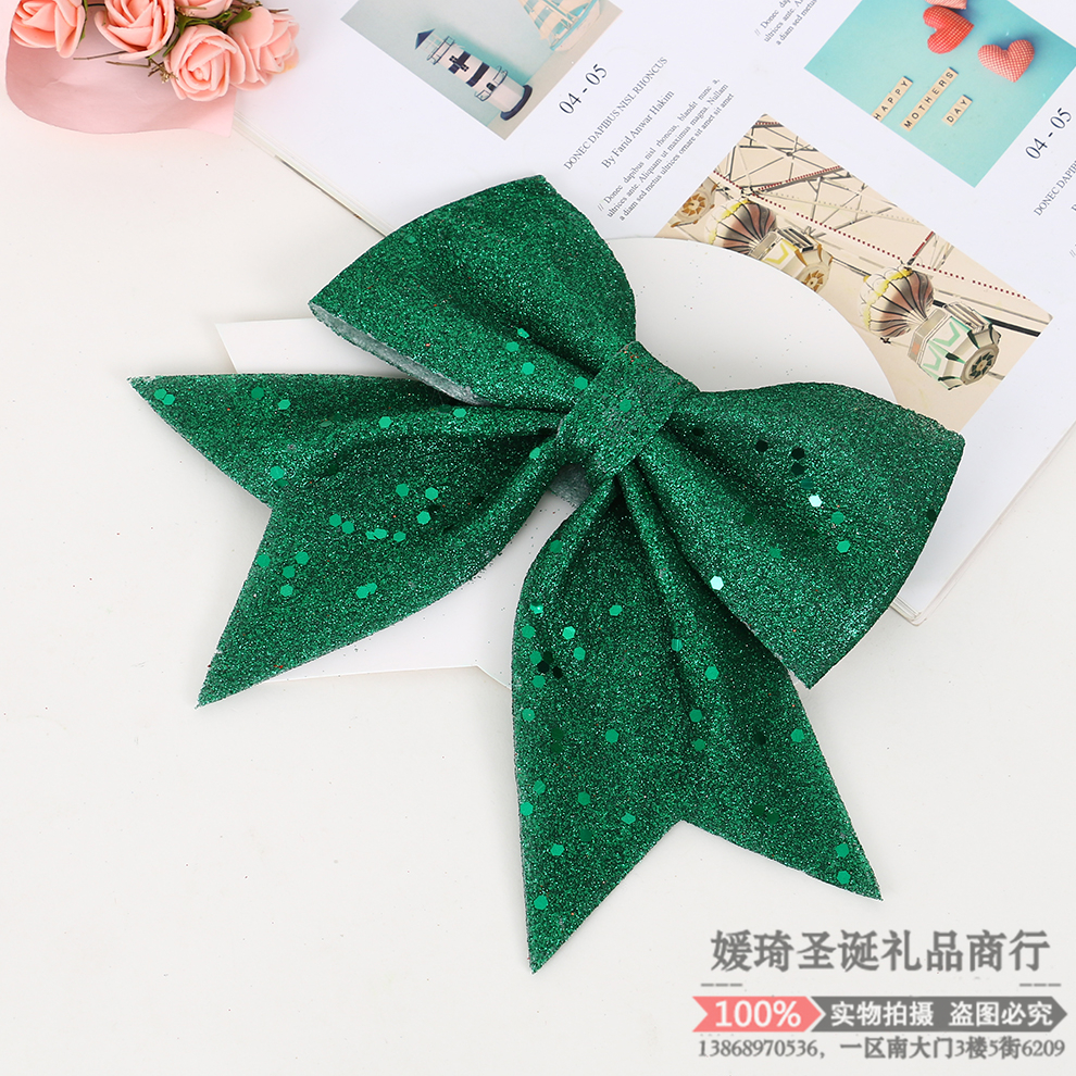 高档亮粉蝴蝶结圣诞树橱窗蝴蝶结装饰婚庆场景布置蝴蝶结装饰品