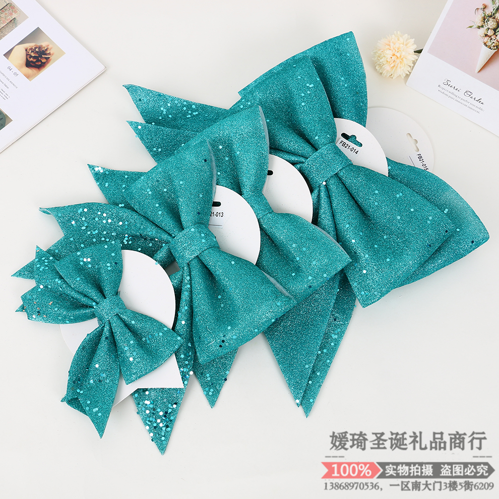 圣诞节装饰用品 圣诞树小装饰大型蝴蝶结商场门挂场景挂饰道具