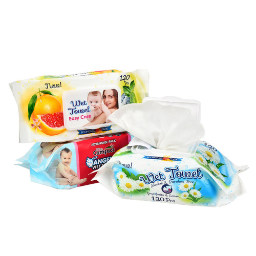 women‘s disposable cleansing cotton 120 pieces with cover cleaning wipes baby cleansing wipes