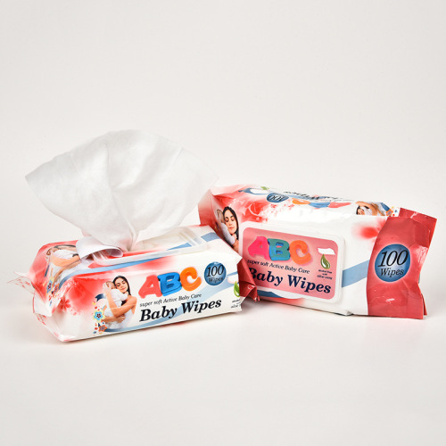 factory disposable wet tissue with lid women‘s cleaning cleansing cotton baby 100 pieces cleansing wet tissue