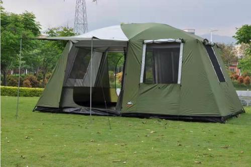 outdoor large tent camping tent 2-room rain-proof uv-proof outdoor house camping tent
