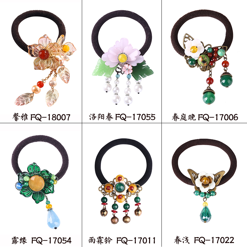 发圈发夹女古风发绳小巧头饰复古简约2021新款潮扎头皮筋合集