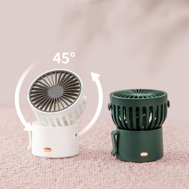 迷你掌心风扇USB充电挂脖户外风扇静音挂腰1000毫安桌面风扇