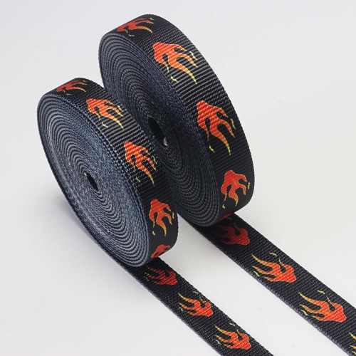 [Factory Direct Sales] Customized Duplex Printing Custom Pattern Heat Transfer Polyester Ribbon