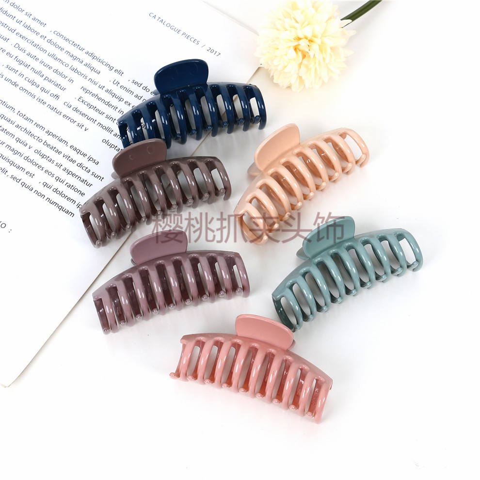 甜美彩色抓夹化妆洗澡发抓发卡大夹子韩国发饰后脑勺发夹头饰