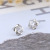 Customized Whole Plum Blossom Star Same Certificate Stud Earrings Female Sterling Silver Stud Earrings Plum Blossom