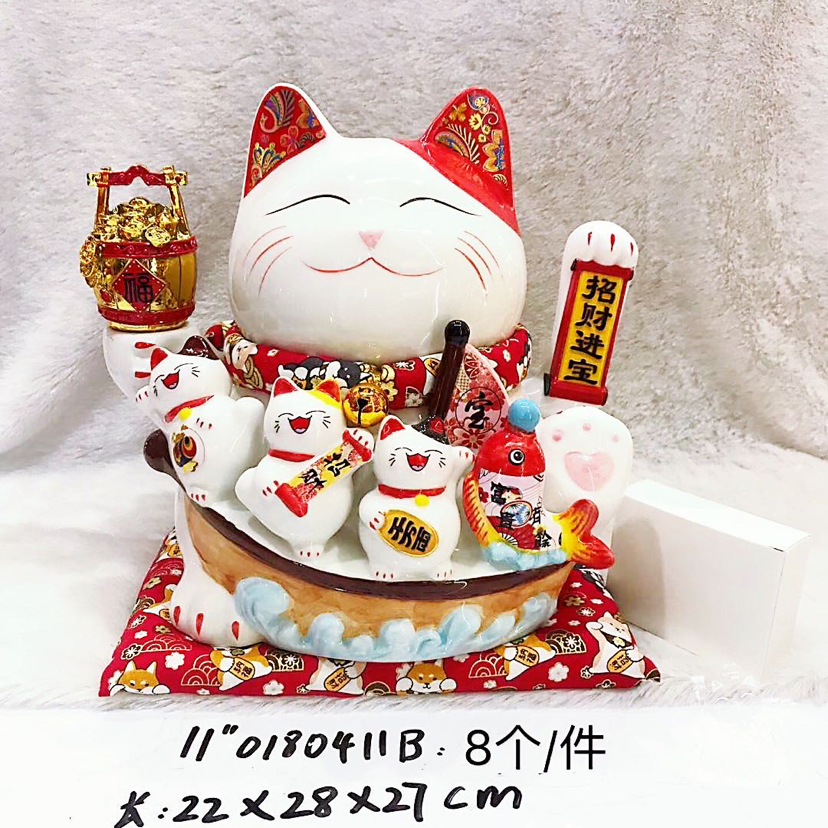 招财猫、创意礼品摇手招财猫