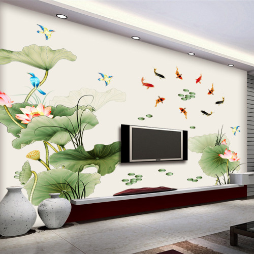 creative warm peony flower wall sticker living room bedroom corridor wall background decoration removable self-adhesive sticker
