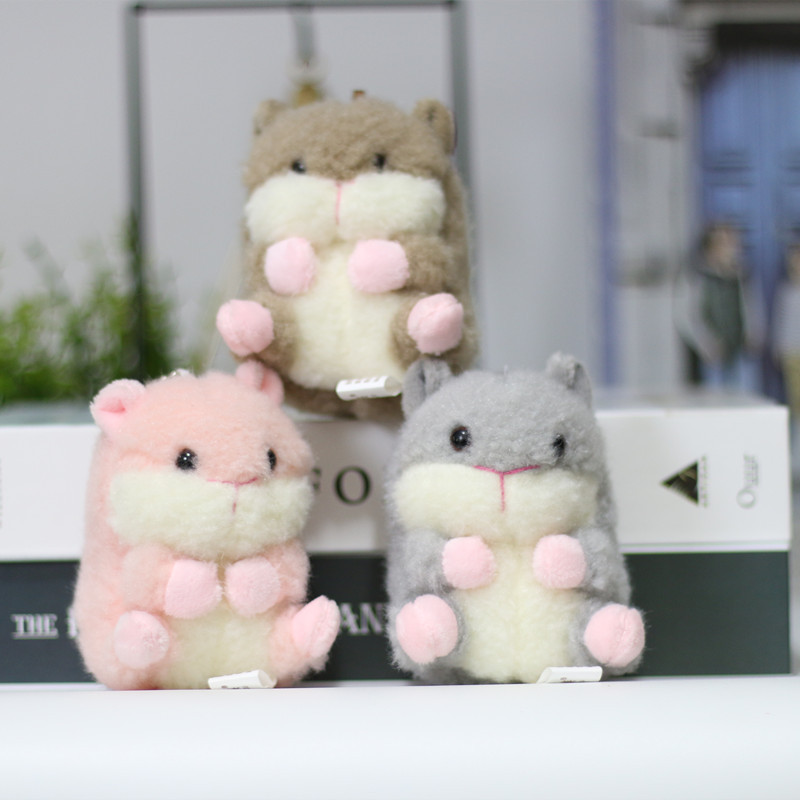 可爱小仓鼠小兔子毛绒玩具小号挂件钥匙扣儿童书包挂饰布娃娃