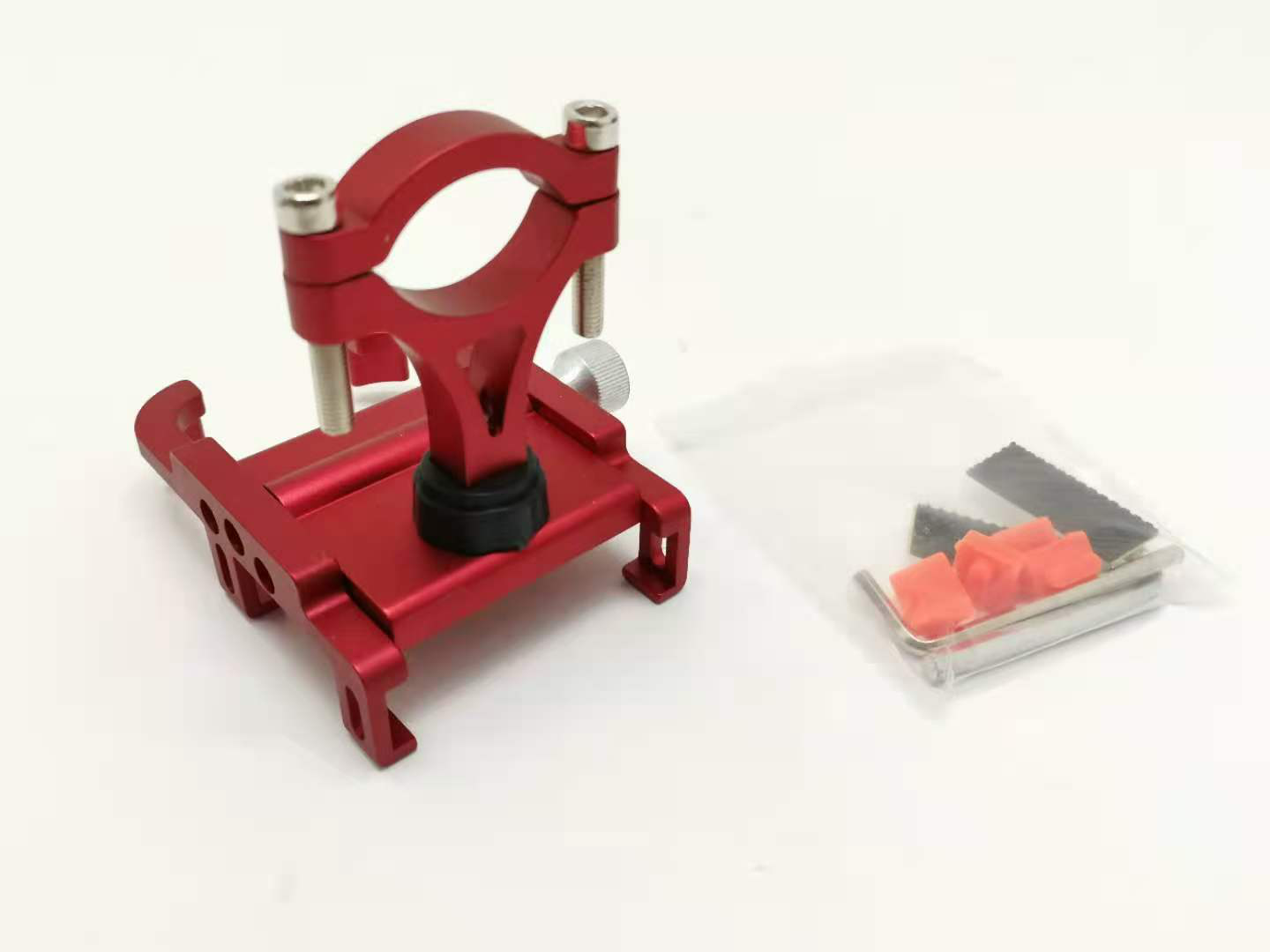 摩托车通用铝合金手机架自行车骑行电动摩托车载导航防震固定支架