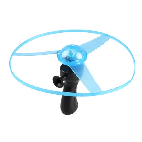 Manufacturer Luminous Pull Wire Flying Saucer Flying Bamboo Dragonfly Flying Sky Fairy with Light Flying Disc Flying Sky Gyro Turning Music 