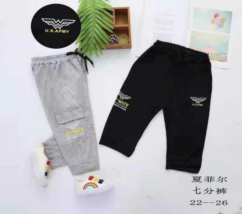 童装2021夏款新款男中童天丝夏菲儿薄款4－8岁休闲运动超爽中裤