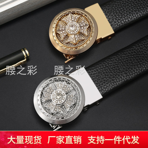 New Creative Men belt Automatic Buckle Fashion All-Match Counter Belt Wholesale One-Piece Delivery