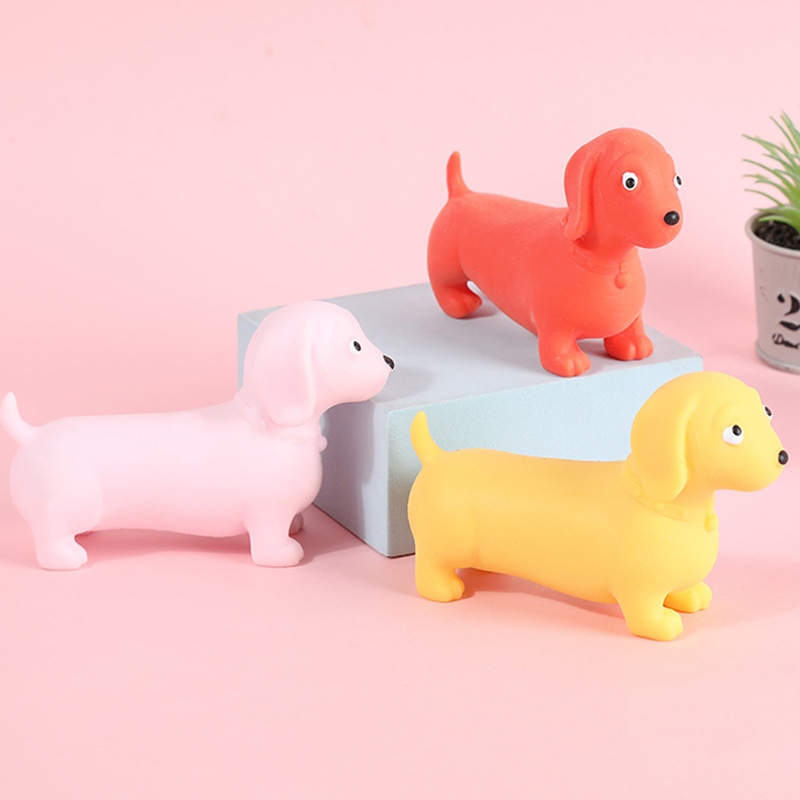 抖音同款萌宠拉拉狗解压腊肠狗捏捏乐伸缩挤压拉伸小狗狗减压玩具