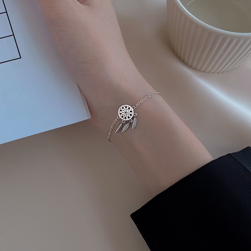 925银捕梦网手链女2020年新款ins潮小众设计手饰