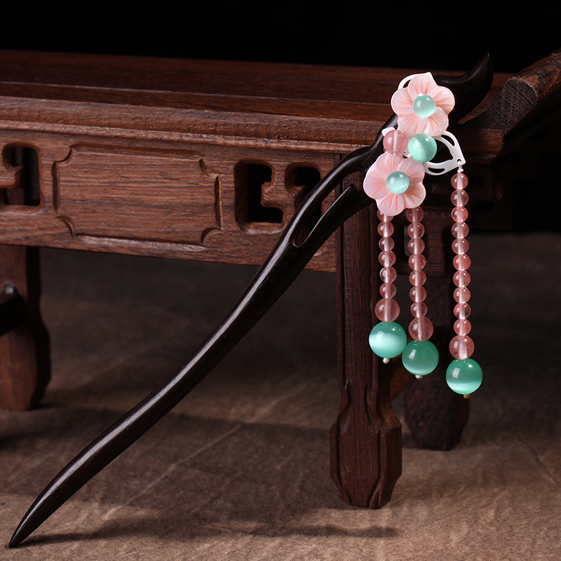 民族风古风发簪女复古发钗百搭盘发原创宫廷步摇簪子发饰现货批发