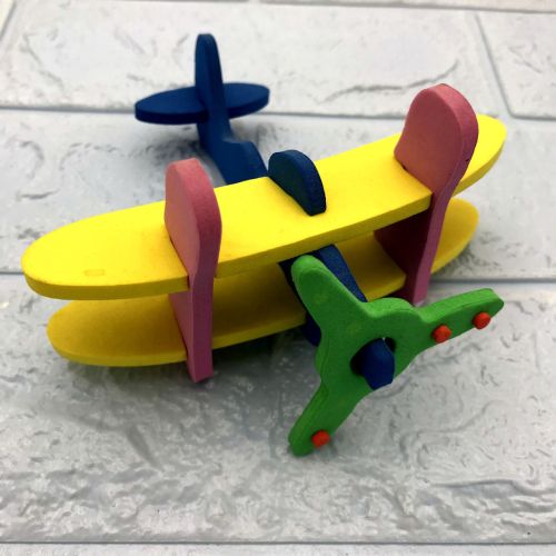 Factory Direct Sales EVA Aircraft Production 3D Three-Dimensional Handmade Gift Educational Toy Aircraft Model Preschool Education Handmade