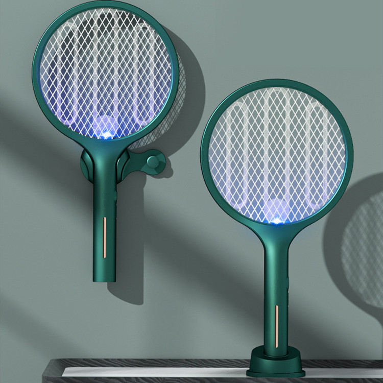 三合一雷神灭蚊拍壁挂灭蚊拍USB家用静音驱蚊神器