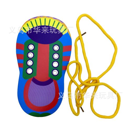 early education threading shoelaces kindergarten practice educational material package children‘s teaching aids shoelaces