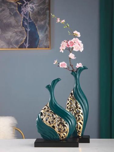 modern creative ceramic vase living room tv cabinet decoration american flower arrangement porcelain creative home decorations