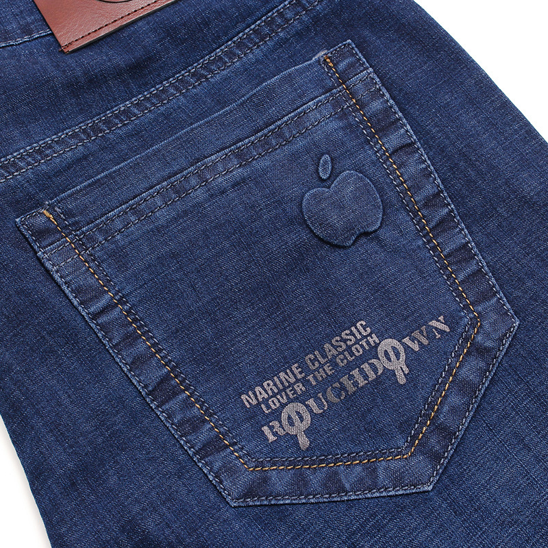 裤子男宽松直筒夏季薄款苹果牛仔裤男中年爸爸装商务休闲男装长裤