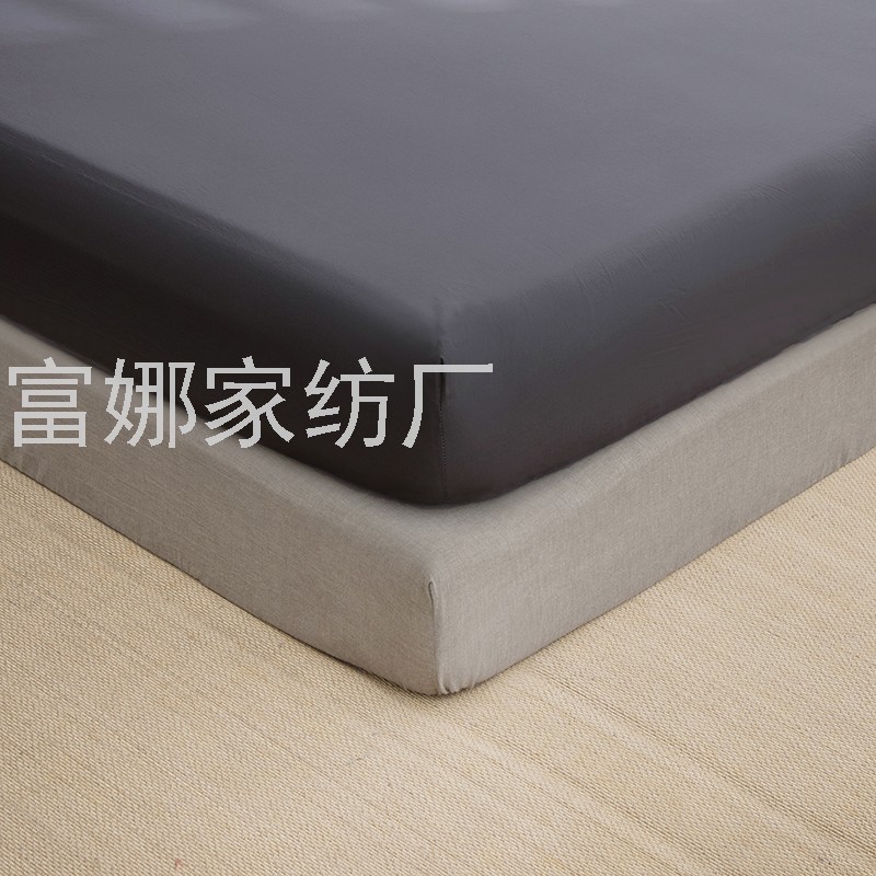 床笠床上用品外贸素色化纤床笠枕头套出口尺寸少量可定制畅销款详情3