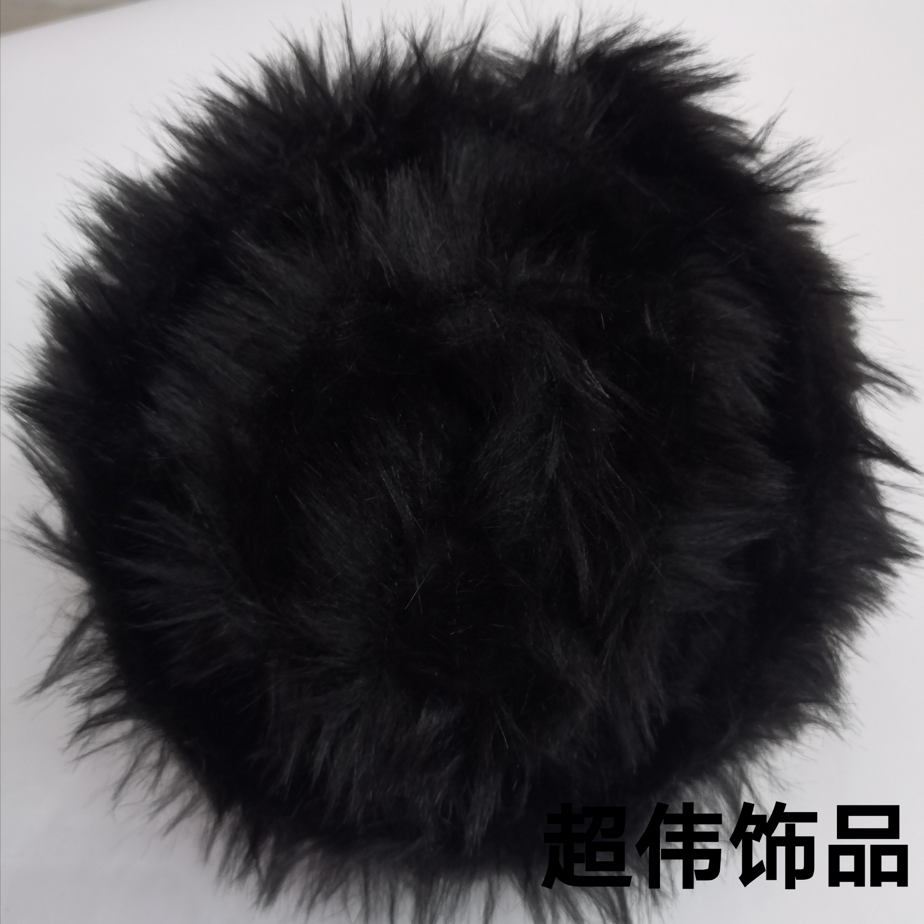 抓夹黑色狮虎毛绒绒毛发夹大号夸张头饰欧美非洲风网红舞台花朵