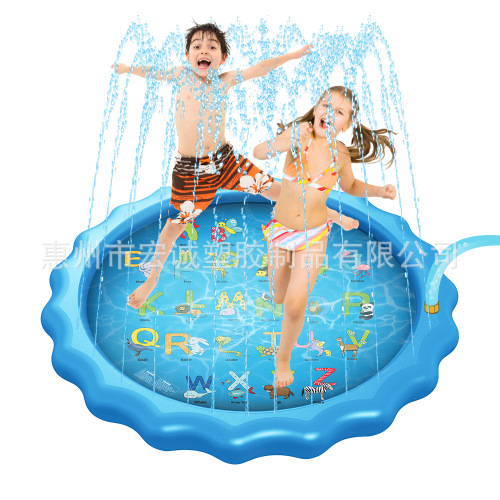 Spot Sales 170cm Lace Water Spray Mat Children‘s Outdoor Game Mat Water Spray Mat Letter Water Spray Mat