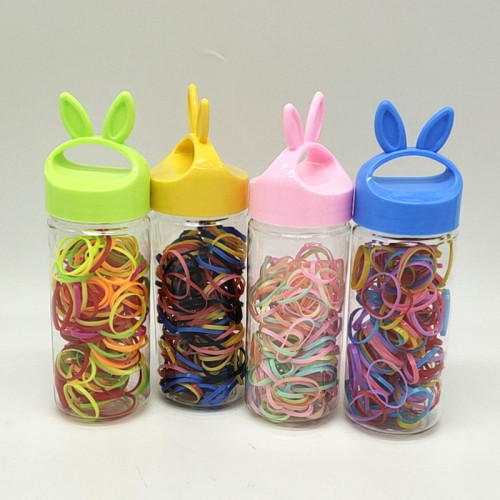 sunshine department store hair rope baby hair tie hair tie children‘s rubber band barrel color rubber band disposable hair ring