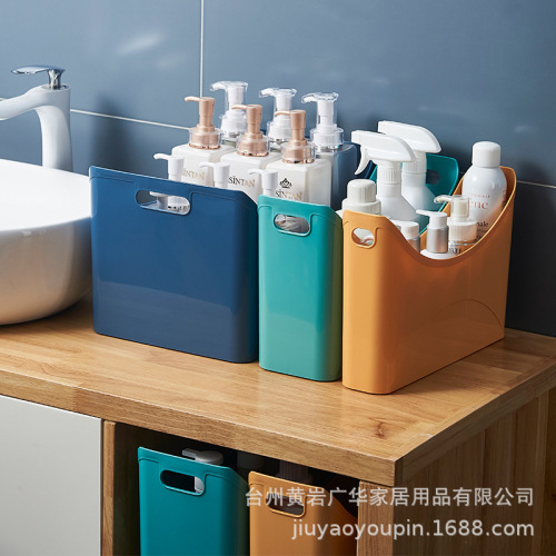 guanghua home cabinet storage box kitchen color countertop seasoning rack pot plastic file storage basket