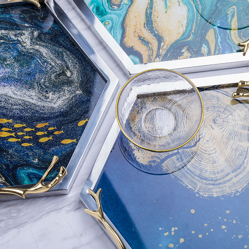 水果盘托盘 酒店 家居生活用品蛋糕首饰珠宝化妆品收纳