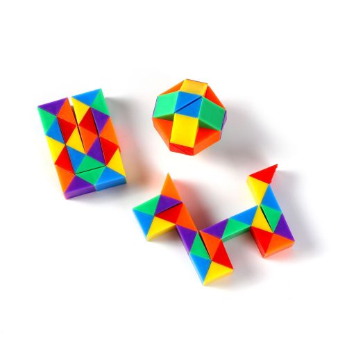 cross-border decompression diy intelligence development toys colorful changeable magic ruler rubik‘s cube multi-segment children‘s day event gifts